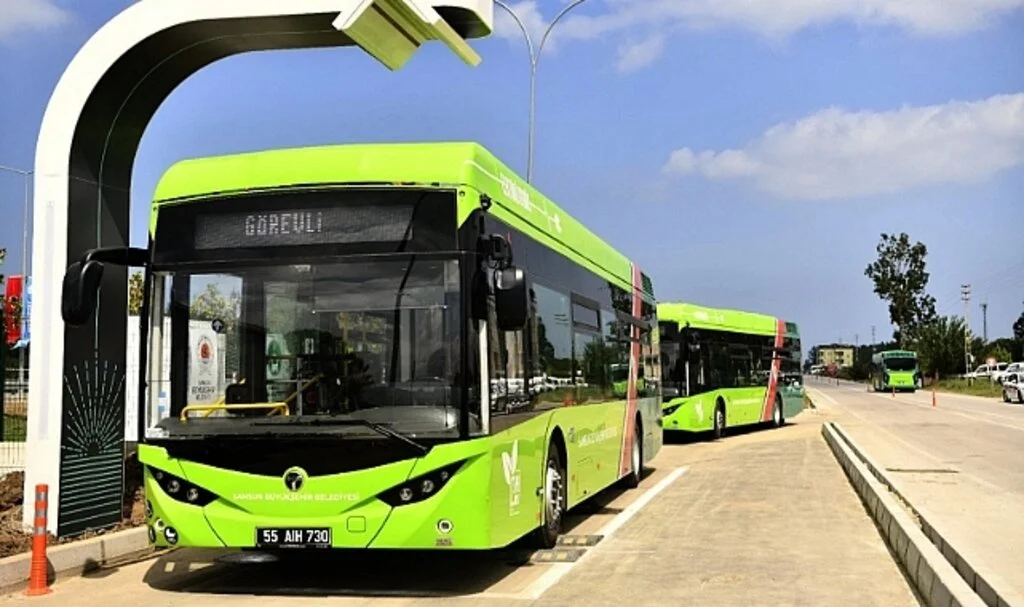 Samsun'da Elektrikli Otobüsten 2 Ayda 47 Bin 456 Litre Yakıt ve 883 Bin 558 Lira Tasarruf 