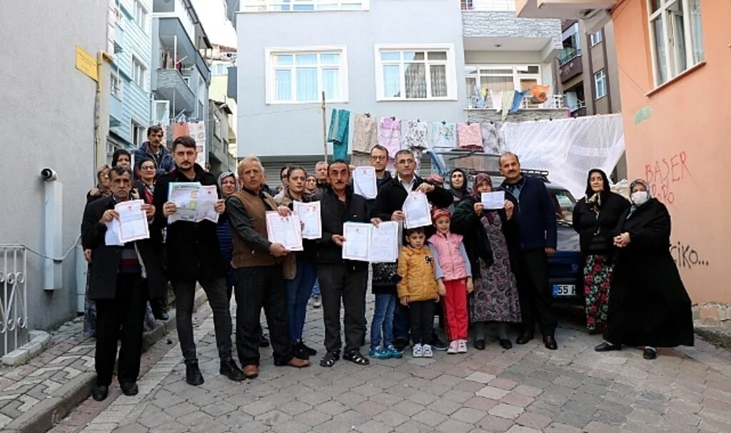 Samsun'da Evleri kamulaştırılan bina sakinlerinin eşdeğer fiyat talebi