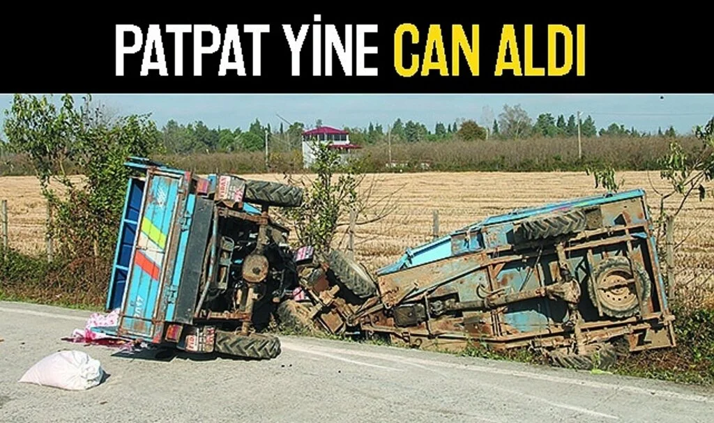 Samsun'da İki Tarım Aracının Çarpışması Sonucu 1 Kişi Öldü 1 Kişi Yaralandı