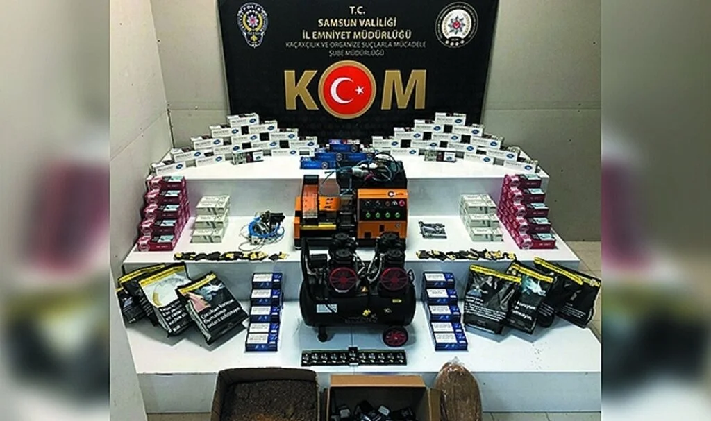 Samsun'da Kaçak Tütün Mamulleri Ele Geçirildi