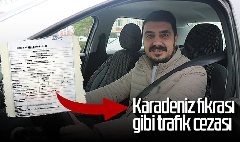 Samsun'da Karadeniz Fıkrası Gibi Trafik Cezası