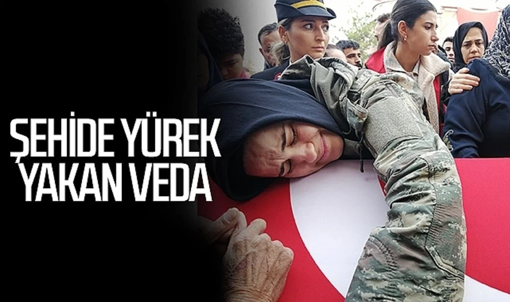 Samsun'da şehide yürek yakan veda