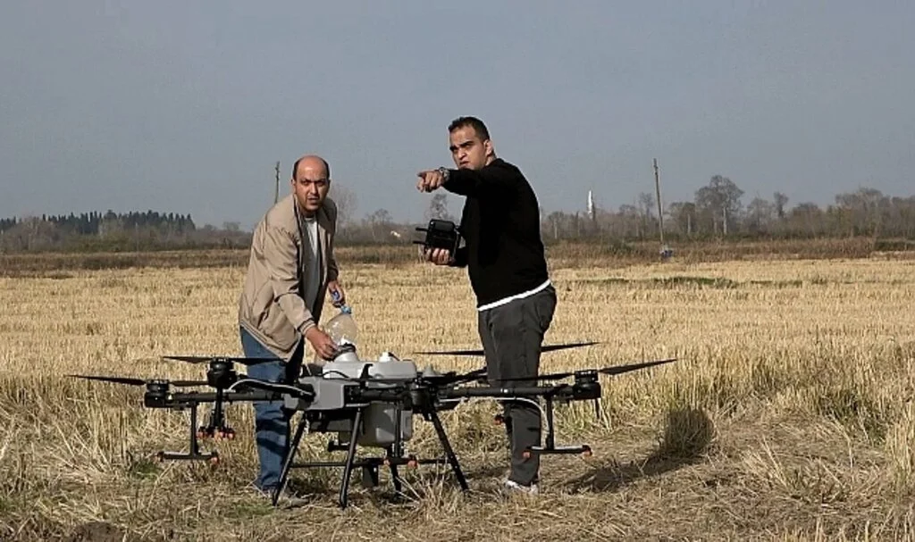 Samsun'da Tarlalar Dronla İlaçlanıyor