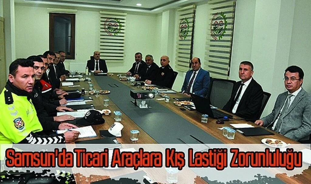 Samsun'da Ticari Araçlara Kış Lastiği Zorunluluğu