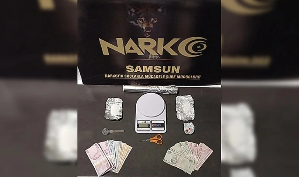 Samsun'da uyuşturucu madde ve hassas teraziyle yakalandı