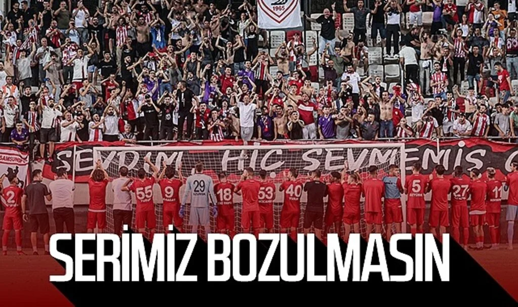 Samsunspor galibiyet serisini bozmak istemiyor
