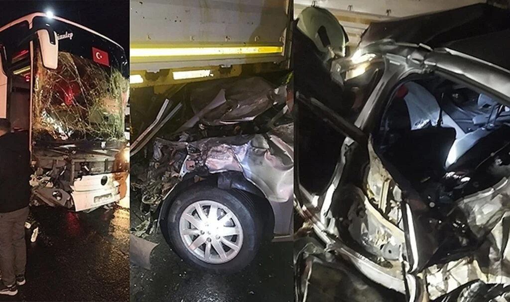 Tarsus’ta zincirleme kaza: 1 ölü, 7 yaralı