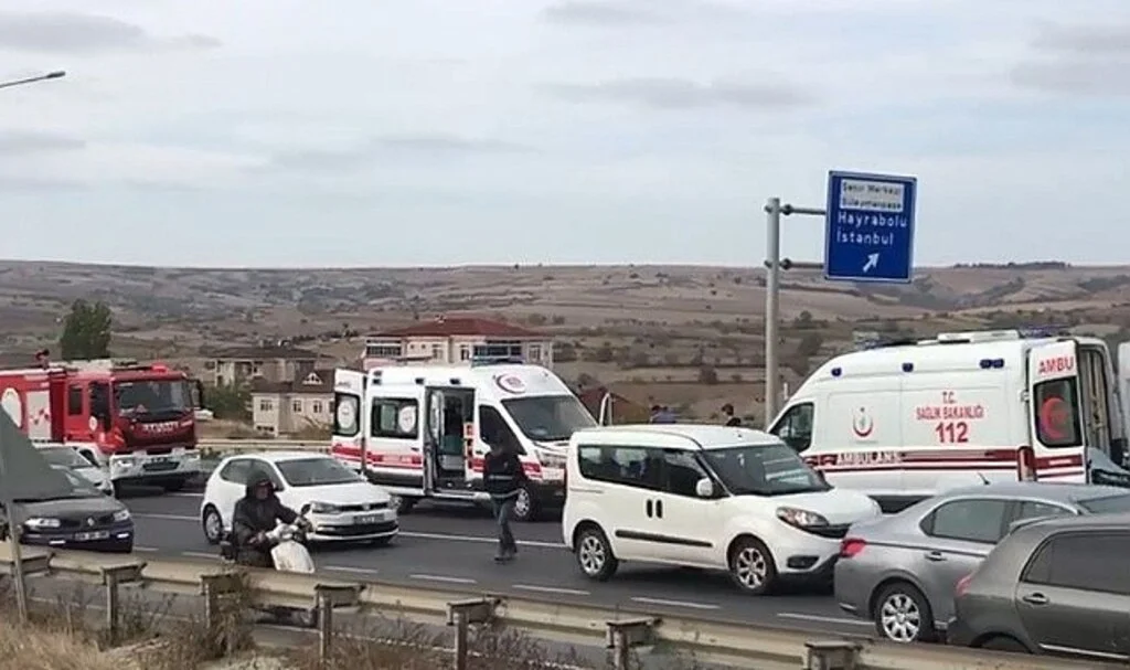 Tekirdağ'da trafik kazası: 3 yaralı