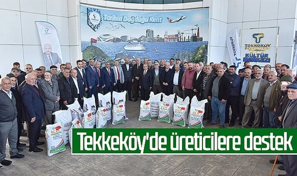 Tekkeköy'de üreticilere destek