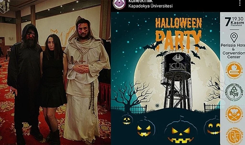 Üniversitede 'Cadılar Bayramı' partisinde kavga