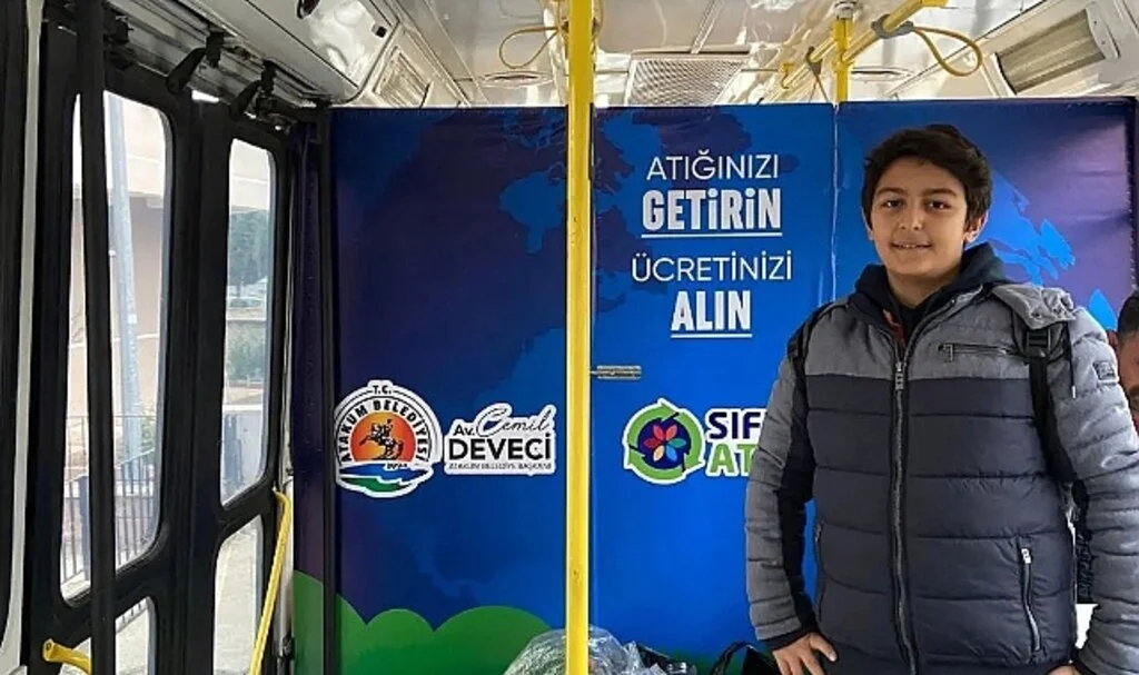 Samsun'da 59 Kg Atık Getirdi!