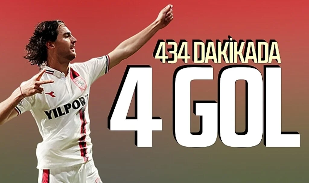 Ahmet Sagat'tan 434 dakikada 4 gol