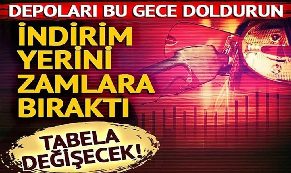 Akaryakıt alacaklar dikkat! Benzine zam geliyor! Depoları bu geceye kadar doldurun (Güncel motorin benzin fiyatları)