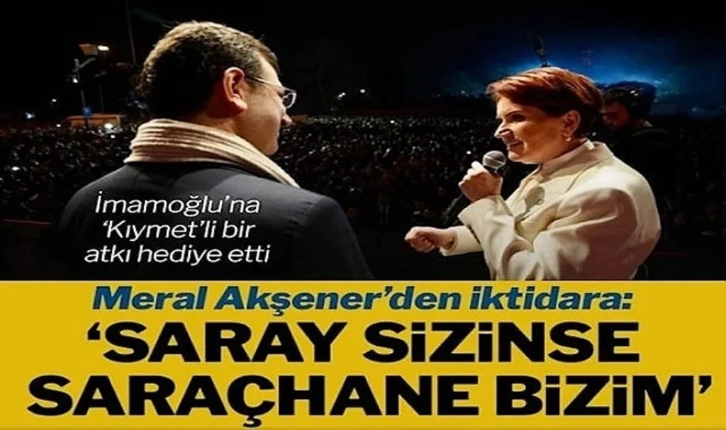 Akşener: Saray sizinse, Saraçhane bizimdir
