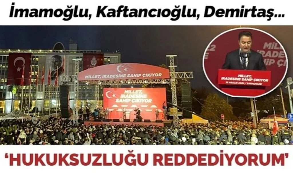 Ali Babacan: Bu Hukuksuzluğu Reddediyorum