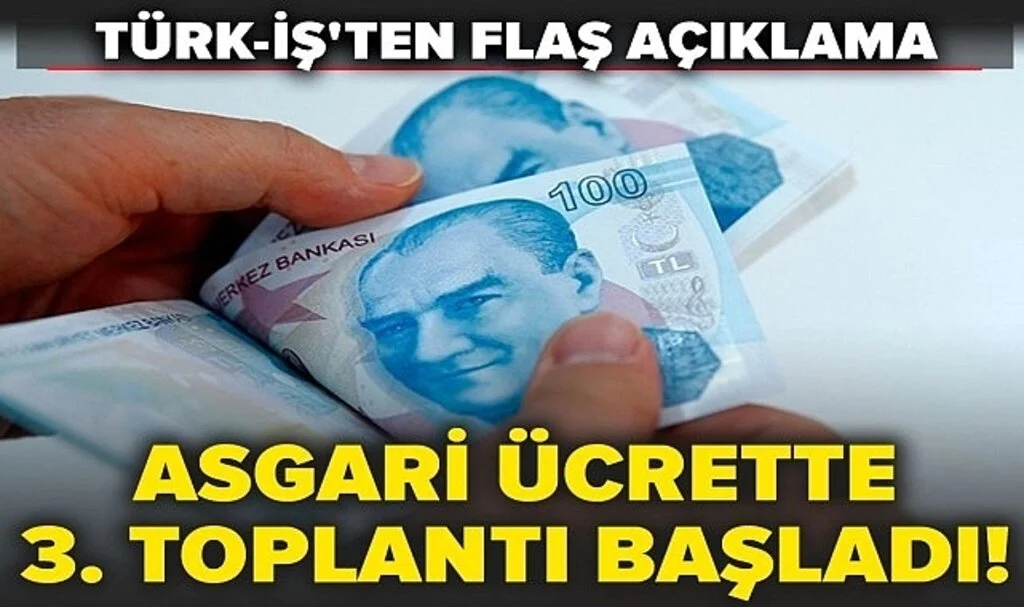 Asgari ücrette 3'üncü toplantı başladı: Rakamın netleşmesi bekleniyor