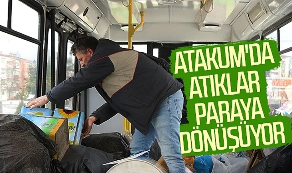 Atakum'da atıklar paraya dönüşüyor