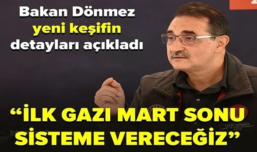 Bakan Dönmez'den Karadeniz'deki yeni doğal gaz keşfiyle ilgili açıklama
