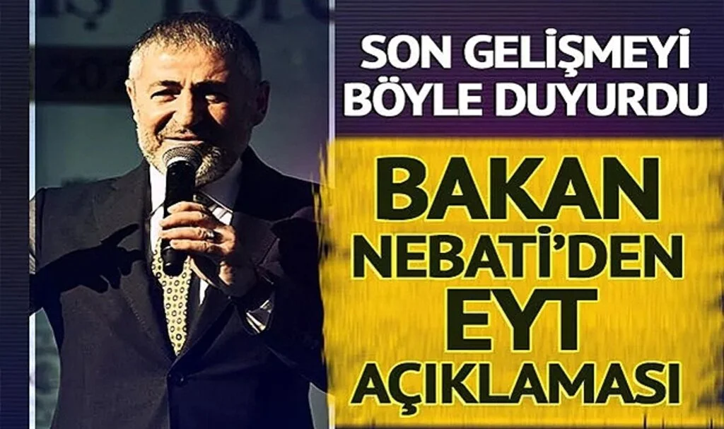 Bakan Nebati’den EYT açıklaması: Son gelişmeyi böyle duyurdu: Kıdem için düşük faizli kredide…