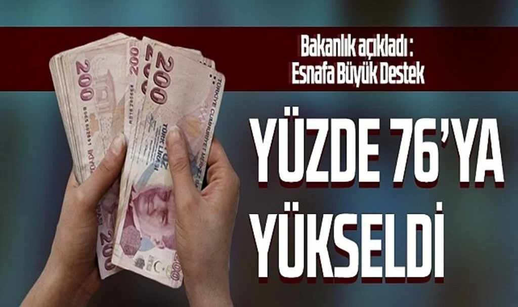 Bakanlık açıkladı: Yüzde 76'ya yükseltildi