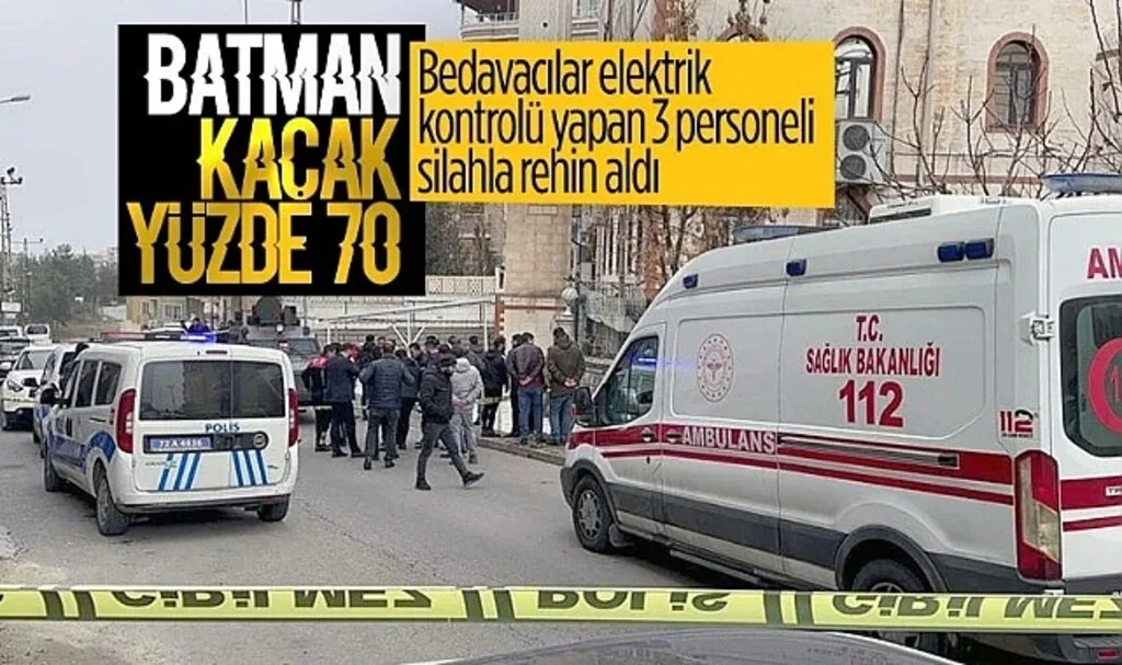 Batman’da DEDAŞ Personelleri Rehin Alındı