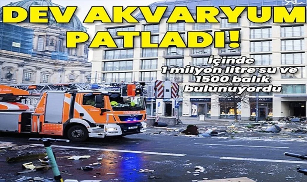 Berlin'de Bin 500 Balığın Bulunduğu Dev Akvaryum Patladı: 2 Yaralı