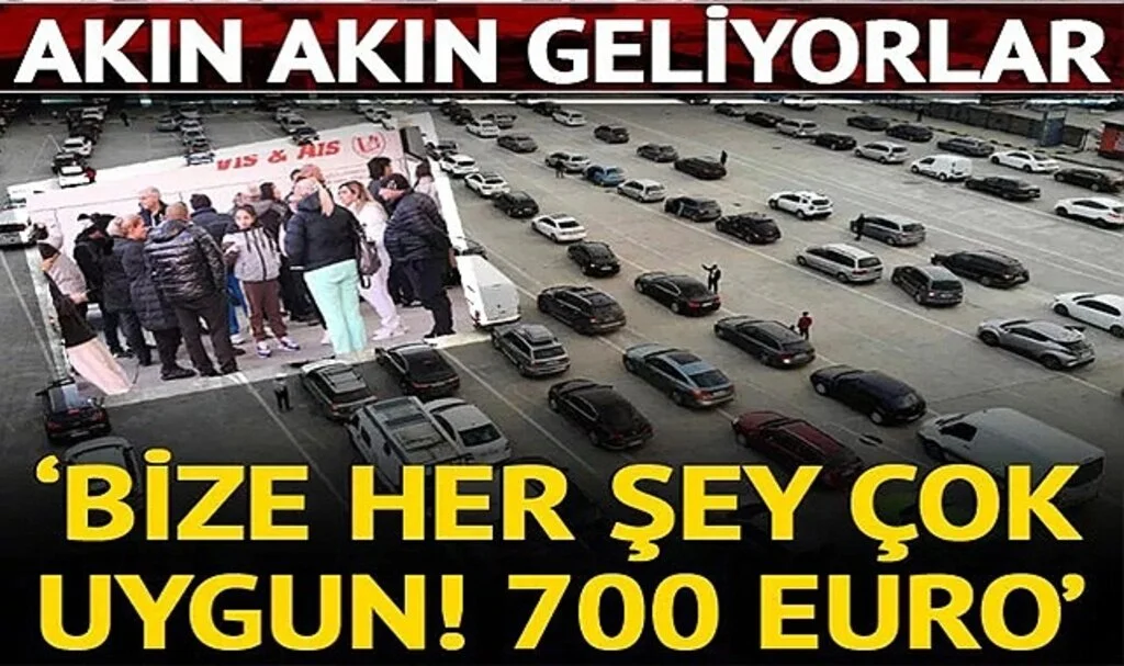'Bize her şey çok uygun! 700 euro' Bulgar turistler akın akın geliyor! Yılbaşı tatili ve alışveriş için kuyruk oldular