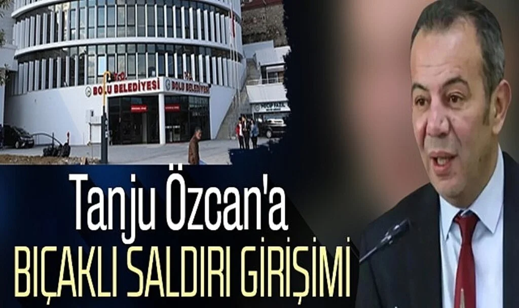 Bolu Belediyesi'nde Tanju Özcan'a bıçaklı saldırı girişimi