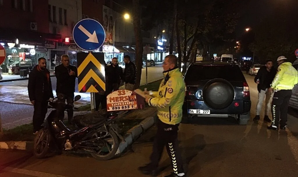 Çarşamba'da Ciple Çarpışan Motosikletin Sürücüsü Yaralandı