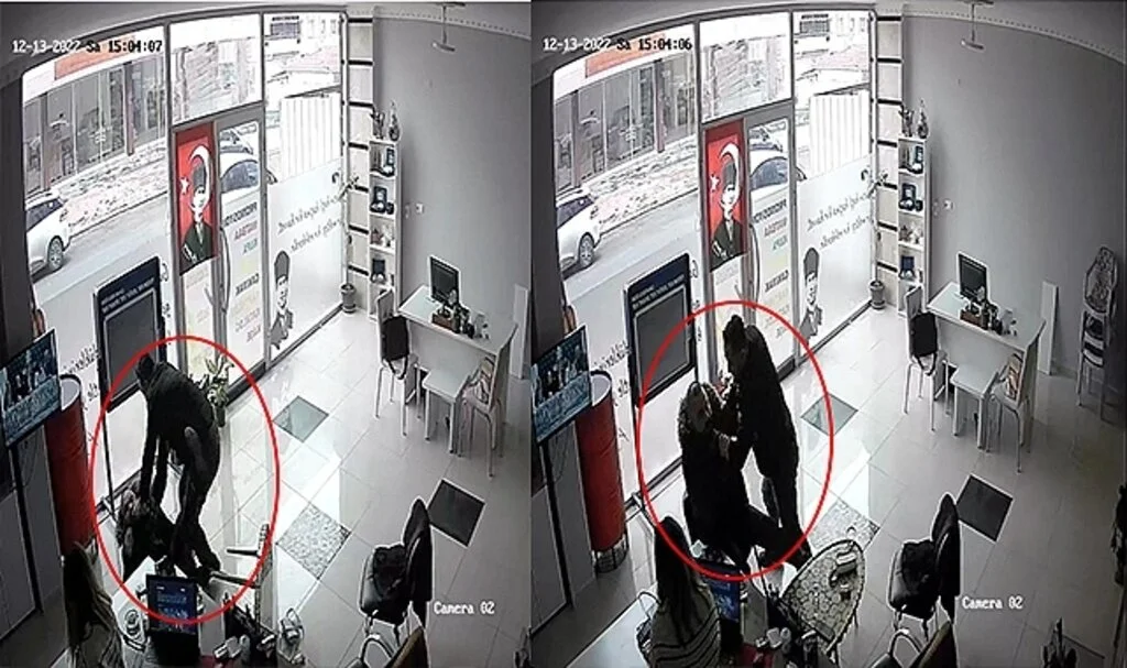 CHP’li Yöneticiden Gazeteciye Yumruklu Saldırı Kamerada