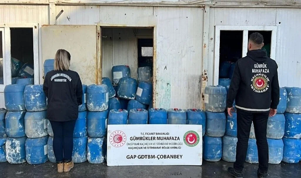 Çobanbey Gümrük Kapısı’nda 53,2 Ton Sülfürik Asit Ele Geçirildi