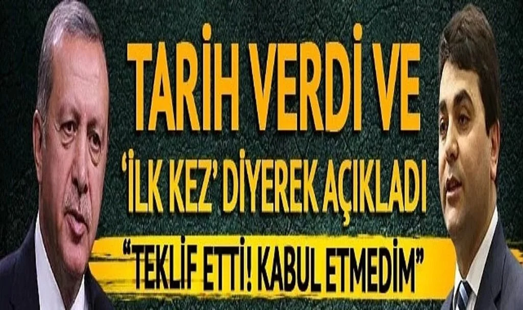 Demokrat Parti lideri tarih verdi ve ilk kez açıkladı: Erdoğan teklif etti, kabul etmedim