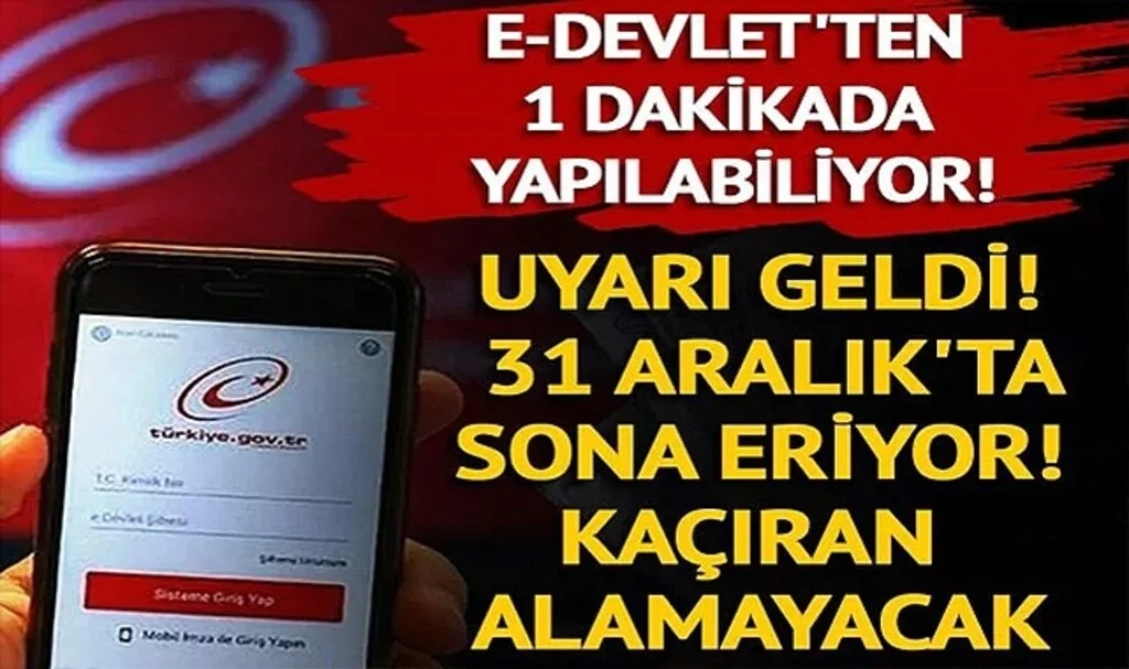e-Devlet'ten yapılabiliyor! Başvurular 31 Aralık'ta sona eriyor, kaçıran destek alamayacak