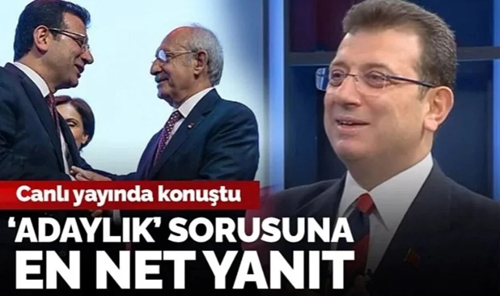 Ekrem İmamoğlu'ndan en net 'adaylık' yanıtı: 'Bütün CHP'lilerin adayı Kılıçdaroğlu'dur, günün sonunda kararı verecek olan 6'lı masadır'