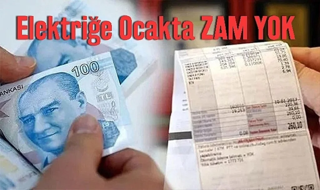 Elektriğe Ocakta ZAM YOK