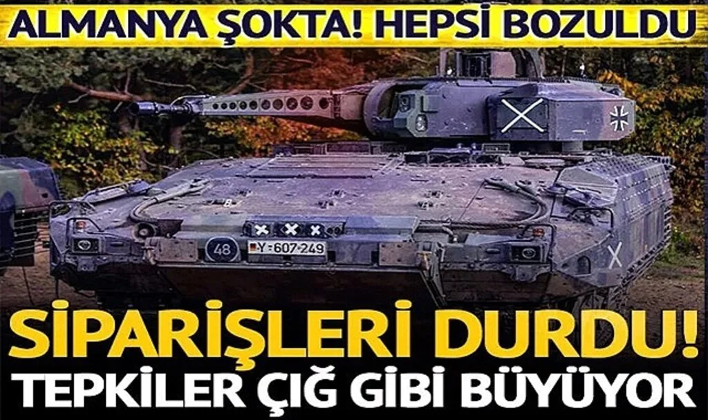 Hepsi bozuldu! Almanya şokta... PUMA zırhlı personel taşıyıcı araçların siparişleri durduruldu