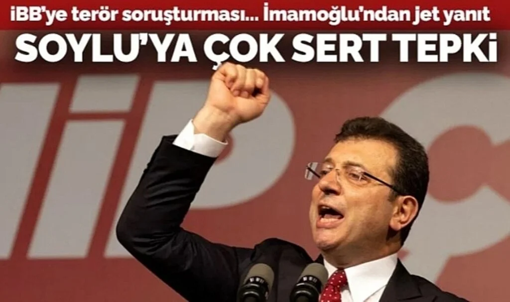 'İBB'ye terör soruşturması' raporu... İmamoğlu'ndan Soylu'ya çok sert tepki