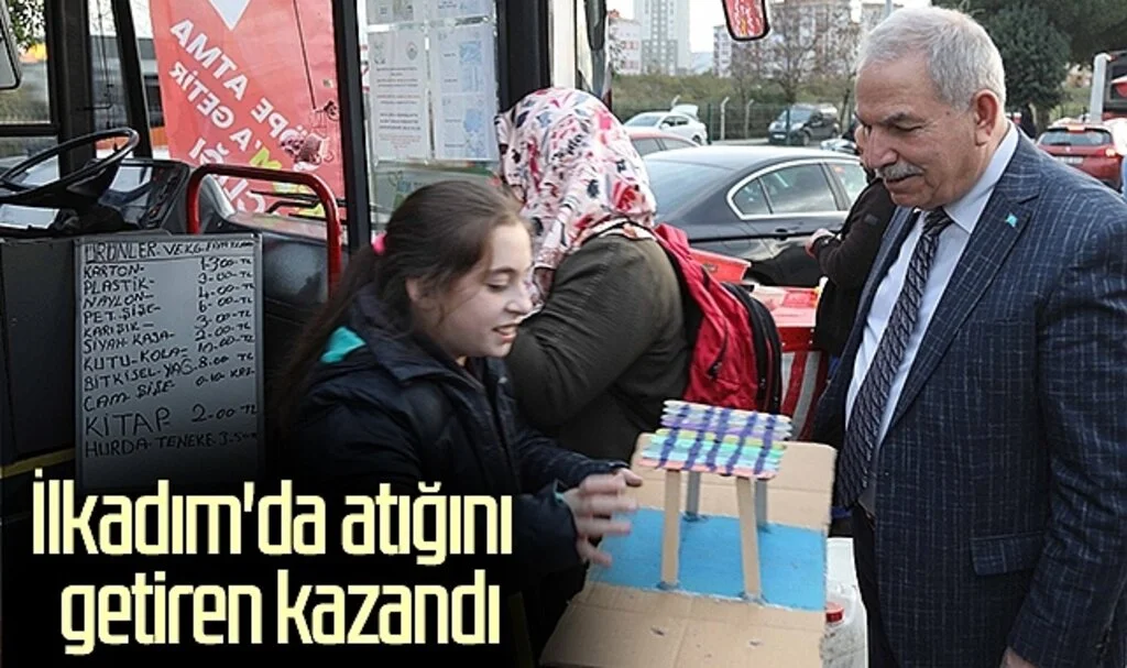 İlkadım'da atığını getiren kazandı 