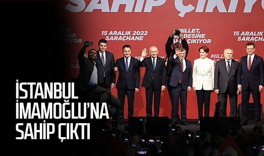 İstanbul İmamoğlu'na sahip çıktı