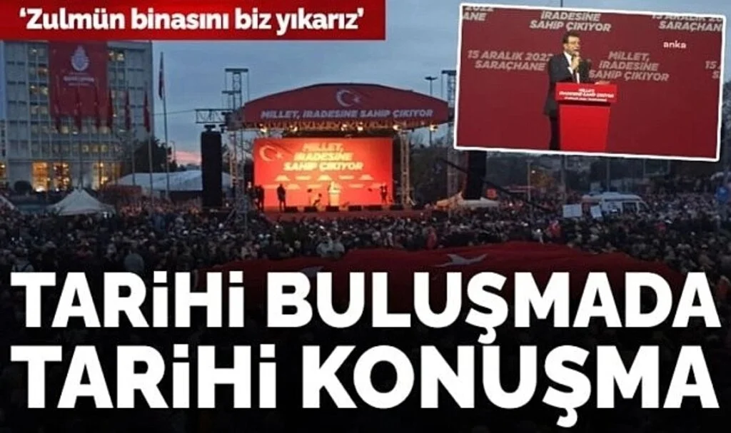 İstanbullular akın akın Saraçhane'de... İmamoğlu'ndan tarihi buluşmada ilk açıklama