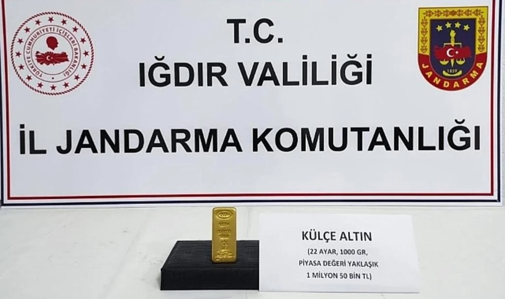 Kargoda 1 Milyon 50 Bin Lira Değerinde Külçe Altın Ele Geçirildi