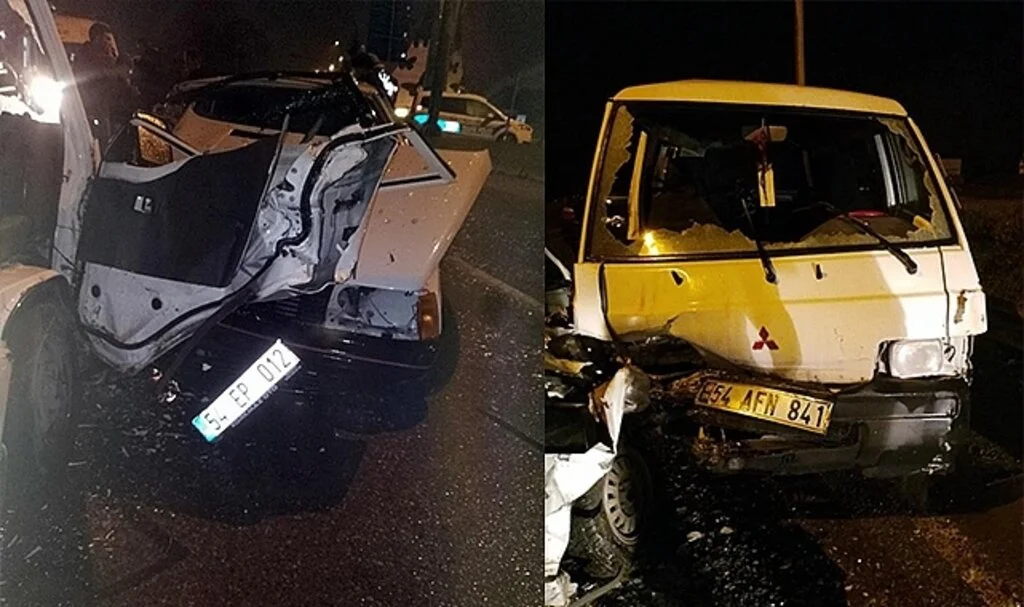 Kavşağa Tersten Giren Panelvan Kazaya Sebep Oldu: 6 Yaralı