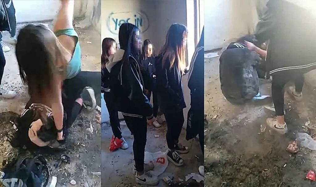 Kız öğrenci başka bir kızı metruk binada öldüresiye dövdü