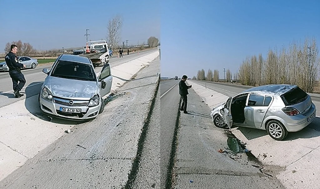 Konya'da kontrolden çıkan otomobil takla attı: 6 yaralı