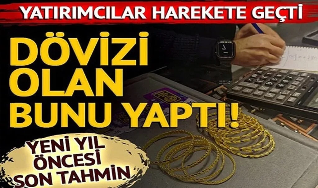 Kuyumculardan yeni yıl öncesi son tahmin! Yatırımcılar harekete geçti: Döviz bozdurup, altın alıyorlar