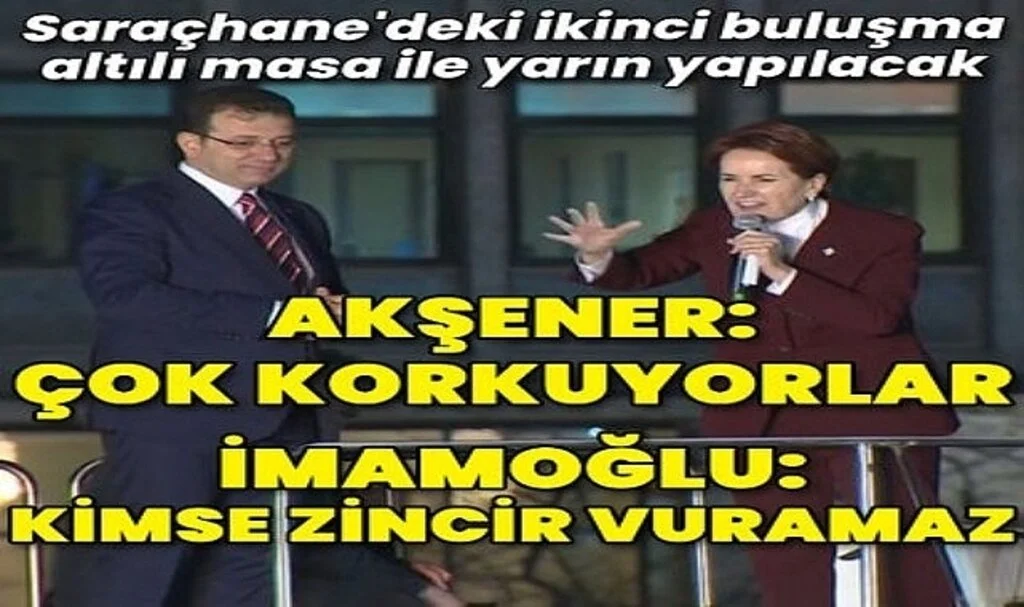İmamoğlu ve Akşener'den Açıklamalar