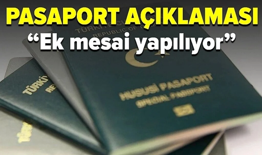 Nüfus ve Vatandaşlık İşleri'nden 'Pasaport' Açıklaması