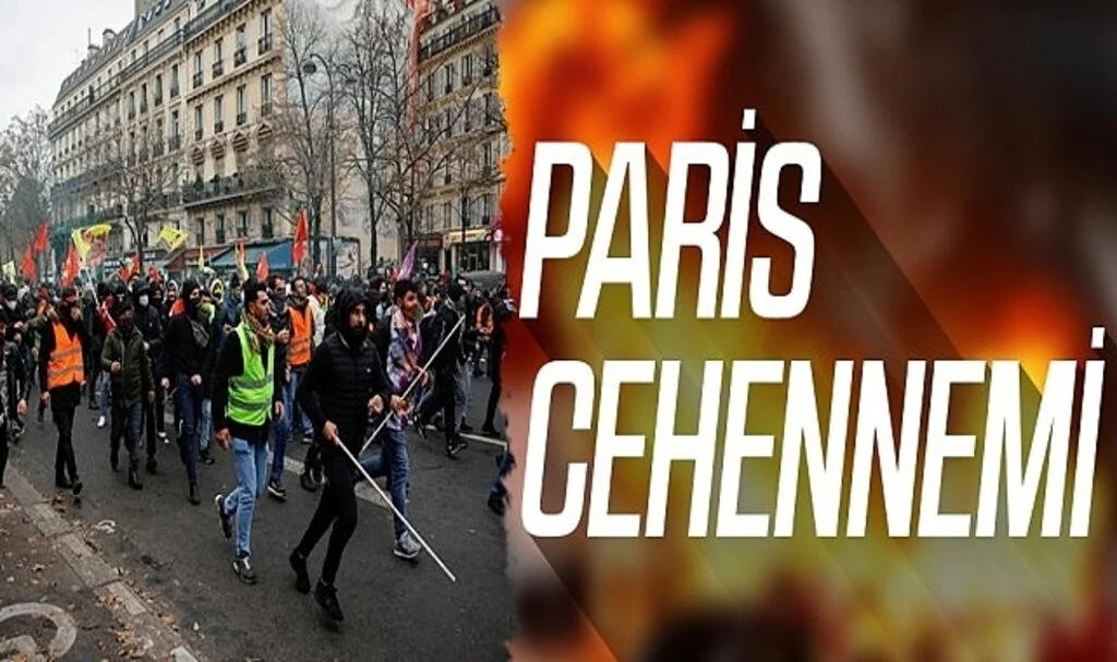 PKK yandaşları Paris'te büyük tahribata yol açtı