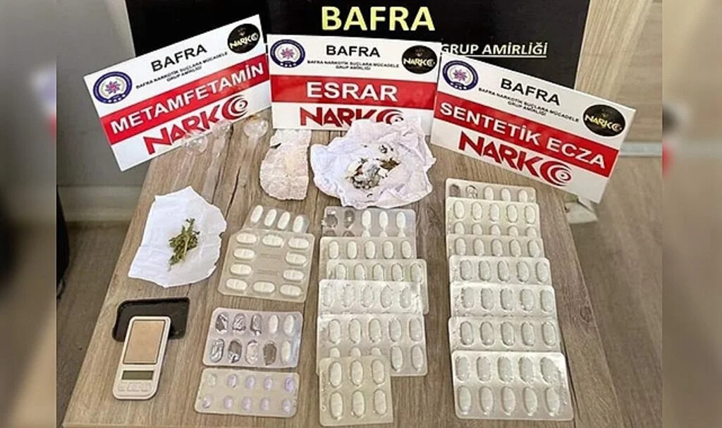 Samsun Bafra'da Uyuşturucu Operasyonu: 3 Gözaltı