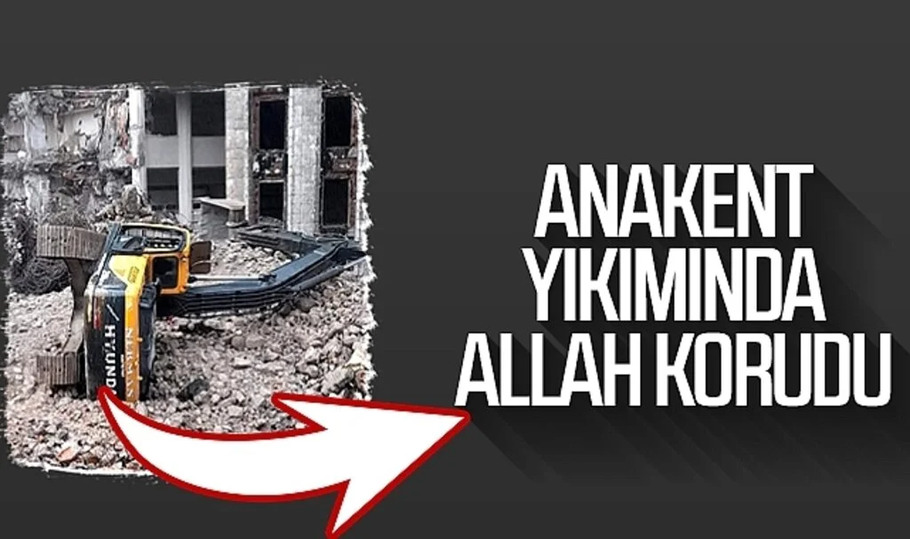 Samsun'da Anakent yıkımında Allah korudu 